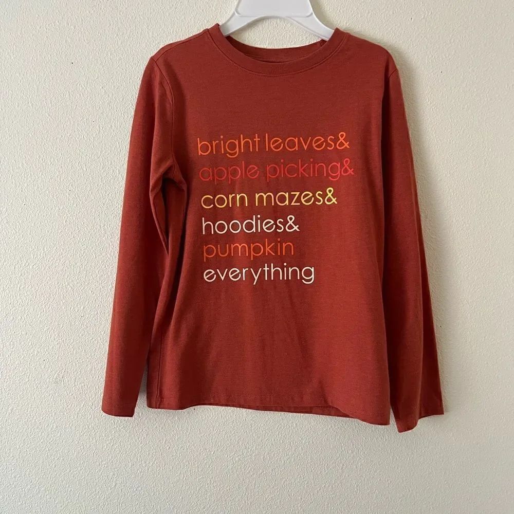 Cat & Jack Cute Fall Season Top size 8-10
Long Sleeve Top, Fall